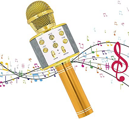 Horolas Micrófono Karaoke, inalámbrico Bluetooth