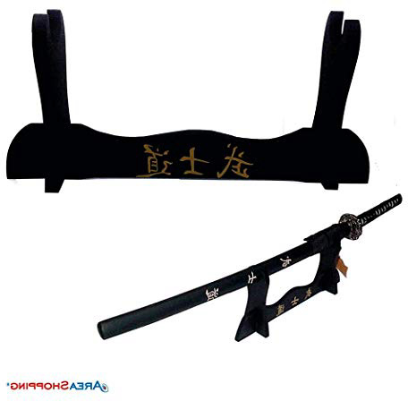 SWORD DISPLAY SUPPORT STAND PEDESTAL WOOD KATANA 1 PLACE TABLE FLOOR NEW GS1