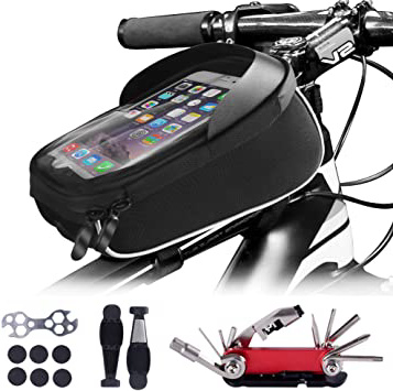 MASPODER Bolsa Bicicleta Manillar, Kit