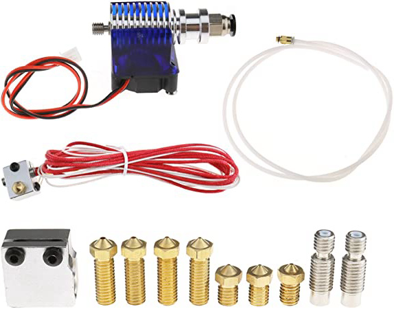 Create Idea - Kit de extrusora para impresora 3D V6 (incluye piezas adicionales, 1,75 mm, 0,4 mm)