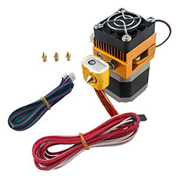 QWORK MK8 - Kit de extrusora con cabezal de impresión de boquilla de 0,2/0,3/0,4/0,5 mm para impresora 3D MakerBot Prusa i3 Reprap