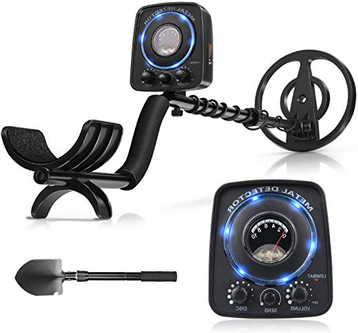 INTEY - Detectores De Metales Ligero con Multifunción, Pala Plegable/Modelo : Todo Metal, Disc