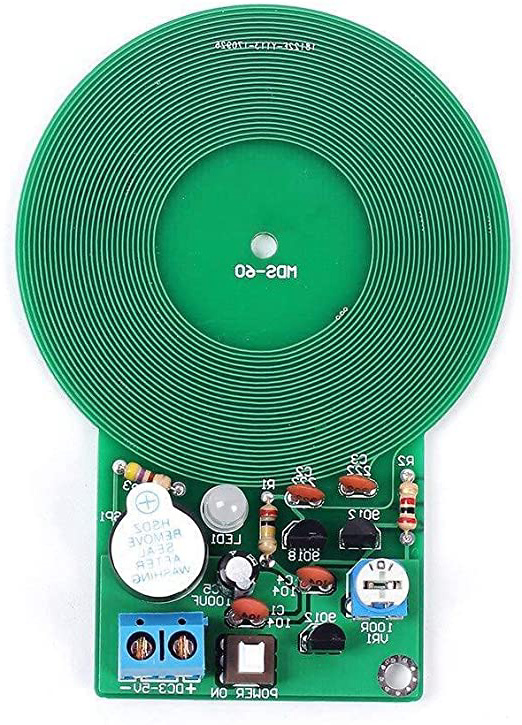 XZANTE Icstation Detector de Metales Simple Inferior A 60 Mm, Para El Kit de Montaje Práctica de Soldadura Electrónica Diy, Zumbador Con Sensor Metálico Para Arduino Dc 3-5V