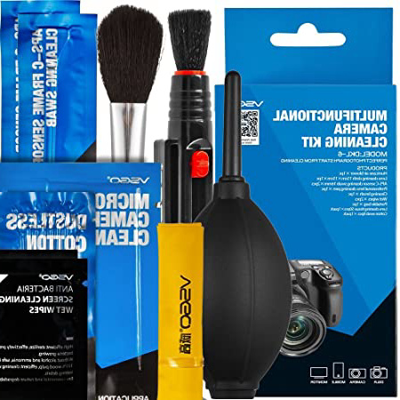 UES VSGO DKL-6 Sensor de cámara digital multifuncional 9-en-1, kits de limpieza de lentes, filtros y pantallas