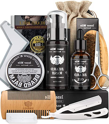 Kit Barba Cuidado Para Hombres,