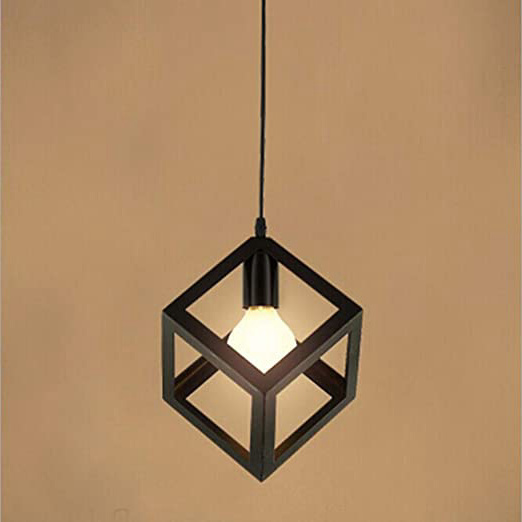 Lámpara Colgante Retro Vintage Cubo