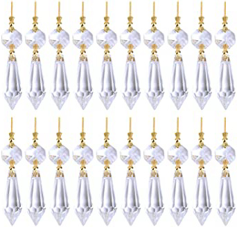 20pcs 38mm Prisma Colgantes de