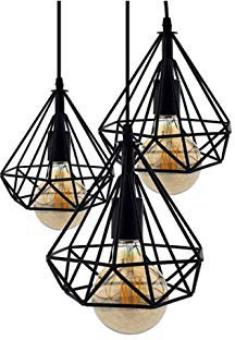 Lámpara de techo Vintage 3L Cage Mejor Precio para la decoracion del salon, comedor, restaurante