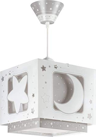 Dalber 63232E - Lámpara Colgante, Diseño Luna, Color Gris