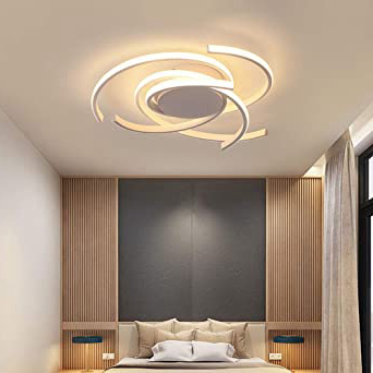 Luz Techo Dormitorios Plafon LED Diseño Lamparas de Techo Modernas Para Comedor Regulable 3000 K-6500 K con Control Remoto Decoracion Salon Modernos Habitacion Mesa de Salon Comedor Lamparas LED Techo