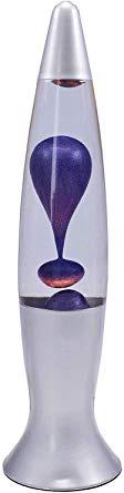 Seventies Classic Retro lámpara de lava con efecto metalizado Cera – 40 cm, 30 W halógeno