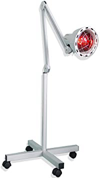Sanqiao - Lámpara de pie infrarroja de 275 W para termoterapia de alivio del dolor muscular, tratamiento de belleza, calor regulable con soporte y brazo flexible