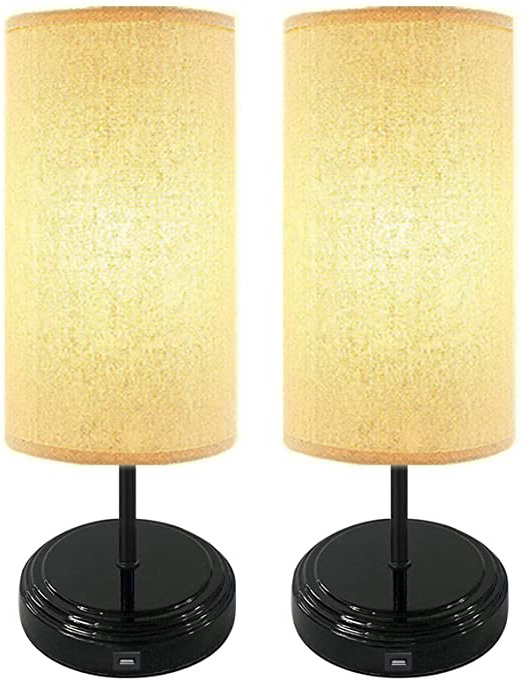 [2 Pack]Lámpara Mesilla de Noche