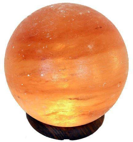 BOSALLA Lámpara de Sal en forma de Sol o Planeta, Diámetro 15 cm, 3 - 4 kilos Incluye Cable y bombilla