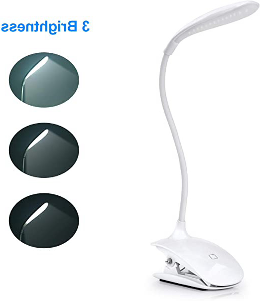 Adoric LED- Lámpara Escritorio con Panel Táctil Lámpara de Lectura Lámpara de Mesa 3 Niveles de Brillo USB Placentera para Los Ojos