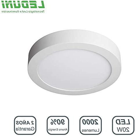 DOWNLIGHT PANEL SUPERFICIE LED CIRCULAR 20W plafon Redondo Para Techo y Pared Mejor Precio LUZ BLANCA FRIA