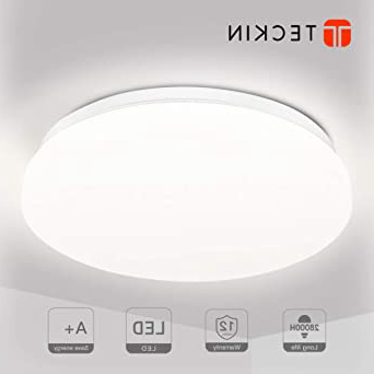 Plafon led de techo,lamparas de techo habitacion,TECKIN 18W Moderna LED Plafón para Baño Dormitorio Cocina Balcón Pasillo Sala de Estar Comedor 1500 LM, 4500K, Ø28cm, IP44