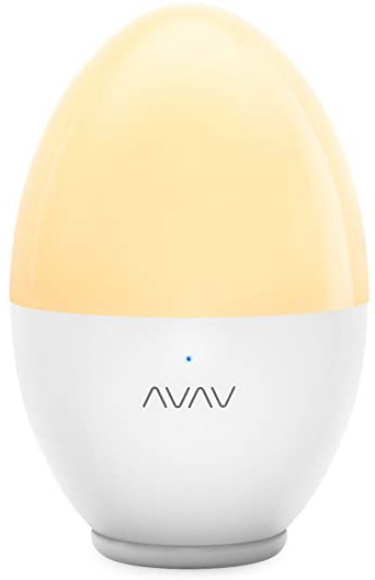 Luz Nocturna Infantil VAVA, Lámpara Quitamiedos para Niños/Bebé (Seguro ABS+PC, IP65 Impermeable, Resistente a Rotura, LED Cuidado Ojos, Brillo y Color Ajustable, Control Táctil, Recargable)