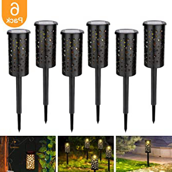 Lámparas Solares para Jardín Golwof 6 Piezas Luz Solar Exterior Jardin Luces Solares Jardin Exterior Decorativas Farolillos Solares Exterior Iluminación de Caminos para Camino Patio Césped Pasillo