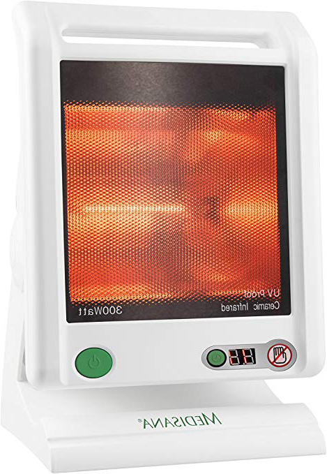 Medisana IR 885 Lámpara de calor infrarrojo de 300 vatios, lámpara de infrarrojos para el tratamiento de la tensión y los resfriados, radiador de calor para el alivio del dolor