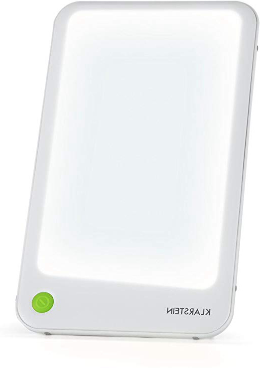 Klarstein Summershine Slim Lámpara terapéutica - Luz Natural Diurna, 10.000 Lux, Intensa luminosidad, Sin UV, Sin centelleo, Soporte magnético Bajo Consumo, Blanca