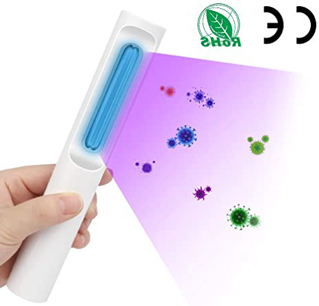 Wesimplelife Lámpara de Desinfección UV Lámpara de Esterilización UVC Portátil Desinfectante de Varita de Luz UV de Carga USB Lámpara Germicida de Esterilización UVC para Casa, Mascotas, Teléfono