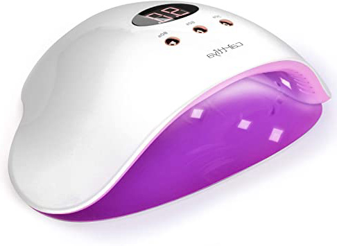 Lámpara Secador de Uñas 36W para Gel de Uñas Semipermanentes y Permanentes, Carttiya Lampara Led para Uñas, Lamparas UV para Uñas de Gel, con Sensor Automático y Pantalla LCD para Manicura y Pedicura