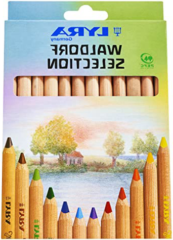 Lyra Súper Ferby Waldorf Selección 3711121 Lápices Colorear 12 surtidos colores naturales en Caja
