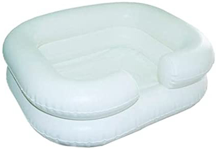 Lavacabezas hinchable con tubo de