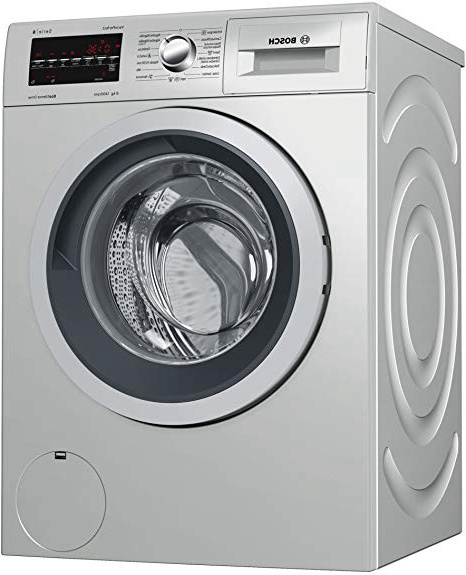Bosch Serie 6 WAT2849XES Independiente Carga frontal 8kg 1400RPM A+++ Acero inoxidable - Lavadora (Independiente, Carga frontal, Acero inoxidable, Giratorio, Tocar, Izquierda, LED)