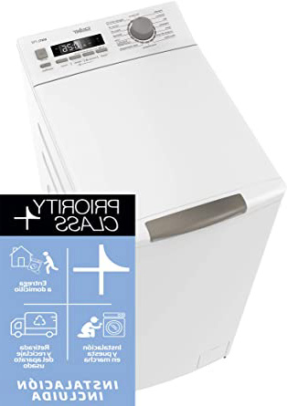 Sauber - Lavadora de carga SUPERIOR WMTL712-7,5 kg - 1200 RPM - Eficiencia energética: A+++ - Color Blanco - Motor INVERTER