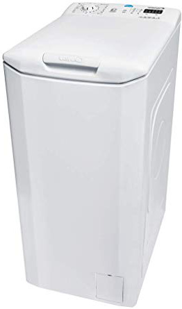 Candy CST 372L-S - Lavadora carga superior 7Kgs, 15 programas, 1200rpm, 40cm ancho, NFC, display digital, clase A+++AB, color blanco