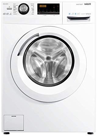 Haier HWD80-B14636 lavadora Carga frontal Independiente Blanco A - Lavadora-secadora (Carga frontal, Independiente, Blanco, Izquierda, Giratorio, Tocar, LED)