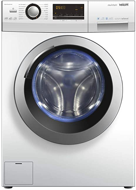 Haier HW100-BP14636 Independiente Carga frontal 10kg 1400RPM A+++-40% Blanco - Lavadora (Independiente, Carga frontal, Blanco, Botones, Giratorio, Tocar, Izquierda, LED)