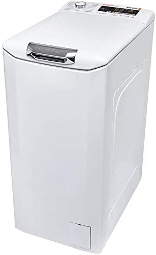 Hoover HNOT S383DA-37 - Lavadora Carga Superior, 8KGS-NFC, 1300rpm, Display Tactil, 174 W, 8 kg, 61 Decibeles, 14 Velocidades, Blanco