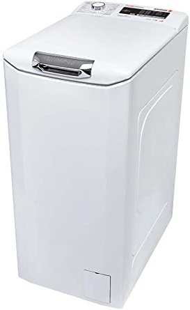 Hoover HNOT S380D-37 - Lavadora carga superior 8Kgs, 15 programas, 1000rpm, NFC, display táctil, slow motion, 61dBA, clase A+++AC, color blanco