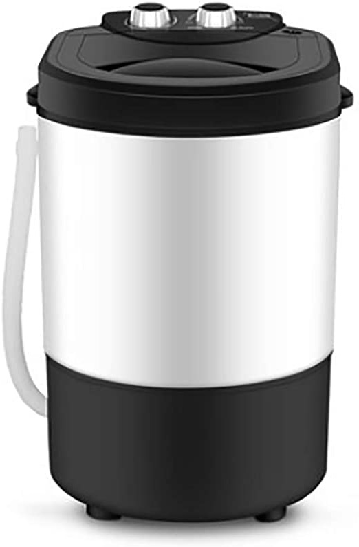 Lavadoras portátil de 4,5 KG / 6,5 KG de Capacidad Total Combinada y Secadora Combo Compacta para dormitorios de Camping Apartamentos, Amarillo/Negro