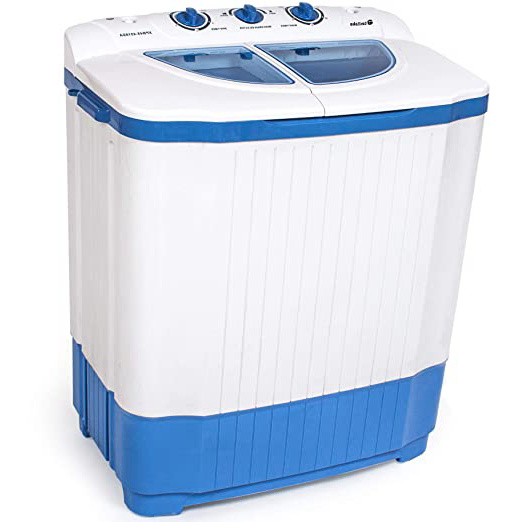 TecTake Combinación Mini Lavadora portátil (Capacidad 4,5kg) + Secadora centrifugadora de 3,5 kg