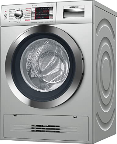 Bosch Serie 6 WVH2849XEP Independiente Carga frontal A Acero inoxidable lavadora - Lavadora-secadora (Carga frontal, Independiente, Acero inoxidable, Izquierda, Botones, Giratorio, LED)