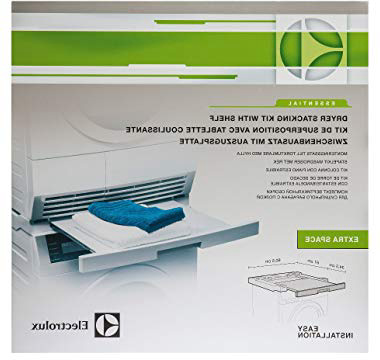 Electrolux Essential Kit 9029792885 apilamiento con la Tableta Kit Desmontable Apta para lavadoras y secadoras con Profundidades Entre 60 cm 54 comporesa