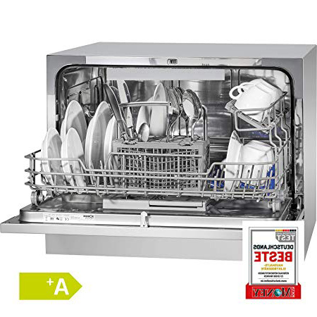 Bomann TSG 708 lavavajilla Independiente 6 cubiertos A+ - Lavavajillas (Independiente, Plata, Compacto, Botones, Acero inoxidable, 6 cubiertos)