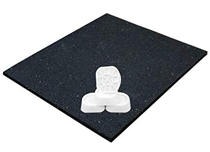 intervisio Estera antivibración para lavadoras, Antideslizante para Lavadora o Secadora, Universal de 62x60 cm, Juego de 4 amortiguadores de Vibraciones, Bases Amortiguador de oscilación