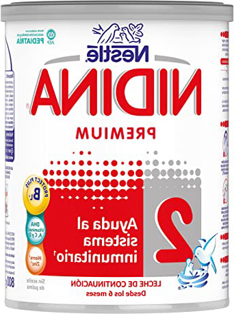 NESTLÉ NIDINA 2 - Leche de continuación en polvo - Fórmula Para bebés - A partir de los 6 meses -800g