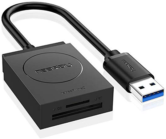 UGREEN Lector Tarjetas SD, USB 3.0 Lector Tarjetas Leer Simultánea SD, Micro SD, TF, SDXC, SDHC, MMC, RS-MMC, Micro SDXC, Micro SDHC Super Rapída 5 GBP/s, para PS4, PS4 Pro, Xbox One, iMac,etc