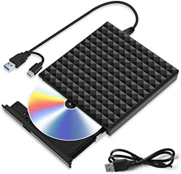 Grabadora CD DVD Externa, Lector