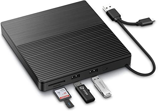 SAWAKE Grabadora DVD/CD Externa, USB