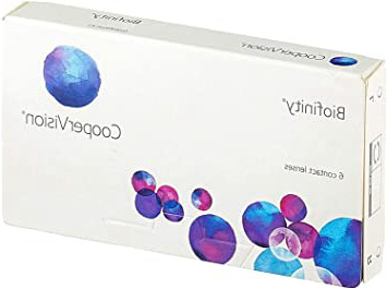 Biofinity - Lentes de contacto esféricas mensuales (R 8.6 / D 14 / -2.5 Diop), Pack de 6 uds.