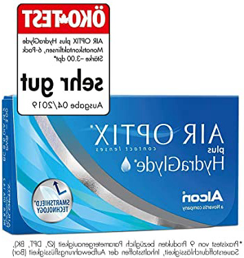 AirOptix Plus Hydraglyde 10109100 Lentes de Contacto, R 8.6, D 14.2, Dioptría -02.25-6 Unidades