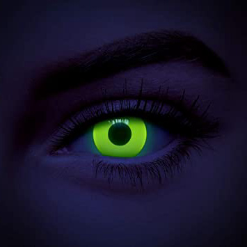 chromaview Lentillas De Color UV I-Glow Amarillo De 1 Día - Sin Graduación