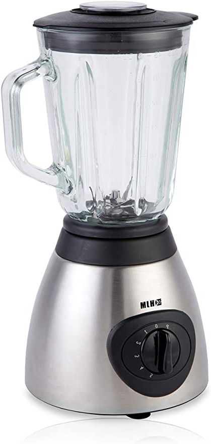 HJM BV426 Batidora de vaso, 600 W, Metal, 5 Velocidades, Gris/negro
